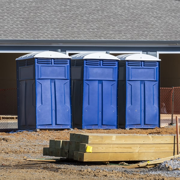 what is the cost difference between standard and deluxe portable toilet rentals in Gerber